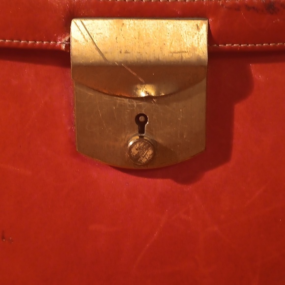 Hartman By Sharif Vintage Elegant Red Leather Briefcase - Picture 2 of 14